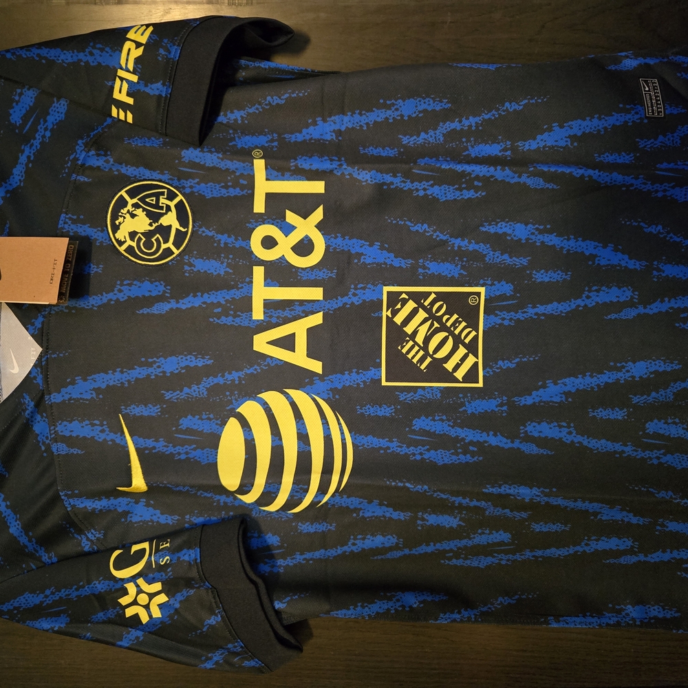 Club América Blue and Yellow Soccer Jersey Season 22/23